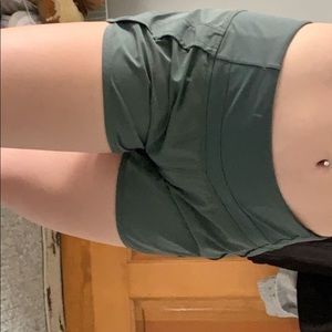GREEN LULU LEMON SHORTS